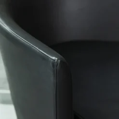 Divano Lamentazioni in Eco-Pelle Nera*Paolo Pallucco New