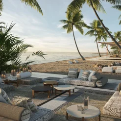 Divano Majlis On Floor Bianco Modulare Destro*Jwana Hamdan Outlet