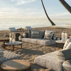 Divano Majlis On Floor Bianco Modulare Destro*Jwana Hamdan Outlet