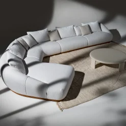 Divano Manila Bianco Curvilineo e Modulabile by Palomba + Serafini #1*Ferri 1956 Online