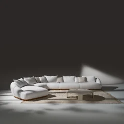 Divano Manila Bianco Curvilineo e Modulabile by Palomba + Serafini #1*Ferri 1956 Online