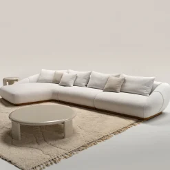 Divano Modulare ad angolo Manila Bianco di Palomba + Serafini*Ferri 1956 Hot