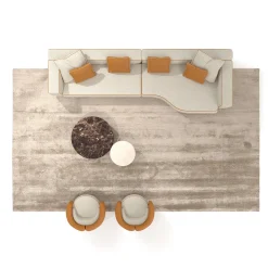 Divano modulare Bon Ton con penisola*Living Couture Hot