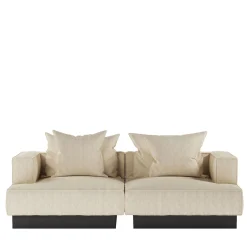 Divano Modulare in Tessuto Dedar Grand Natte' Bianco Moonage Daydream*Giopagani