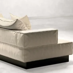 Divano Modulare in Tessuto Dedar Grand Natte' Bianco Moonage Daydream*Giopagani