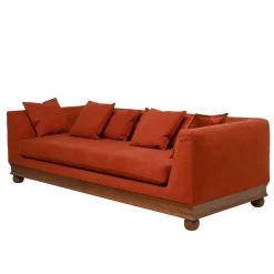 Divano Paris 3 posti rosso*Chelini Online