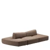 Divano Pavé a tre moduli in tessuto marrone di Marc Sadler #1*Sitia Clearance