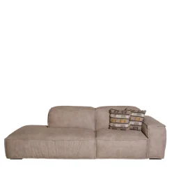 Divano Placido in Pelle Grigia con Lato Libero*Mantellassi 1926 Clearance