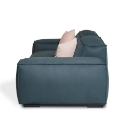 Divano Placido in Tessuto Blu Verde Petrolio*Mantellassi 1926 Discount