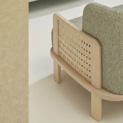 Divano Raquette 181 verde di Cristina Celestino*Billiani 1911 Discount