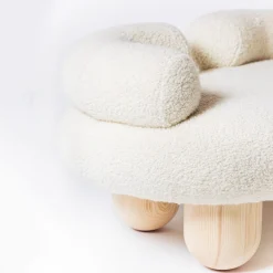 Divano scultoreo bianco siamese*Pietro Franceschini Online