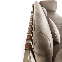 Divano Sydney in Pelle Beige*Enrico Pellizzoni Sale