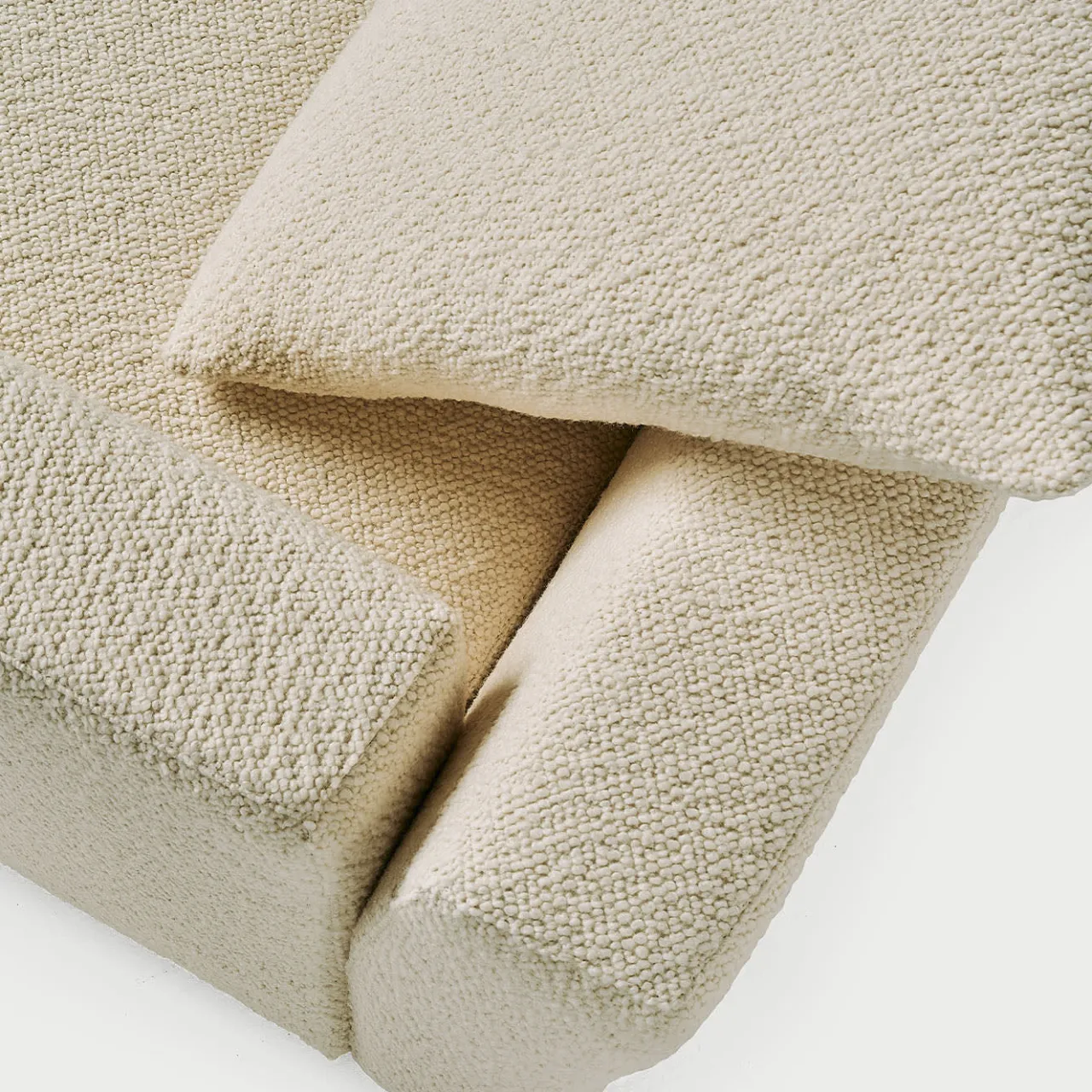 Divano tessile Bill White di Hannes Wettstein*Baleri Italia Clearance