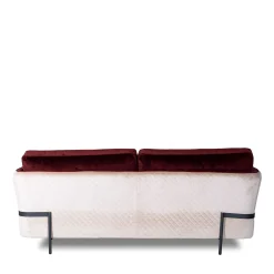 Divano Universal velluto rosso e bianco*Mantellassi 1926 Outlet