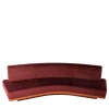Divano Wild Back Curved Red Wine di Lorenza Bozzoli*Fratelli Boffi Sale