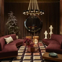 Divano Wild Back Curved Red Wine di Lorenza Bozzoli*Fratelli Boffi Sale