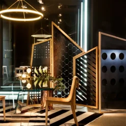 Divisorio per ambienti con schermo pieghevole Opto - Nero*Colé New