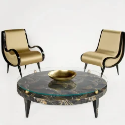 Eclipse Lounge Chair in tessuto oro*Extroverso Sale
