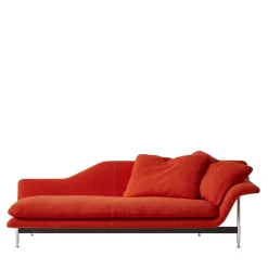 Esosoft Chaise Longue arancione destra di Antonio Citterio*Cassina