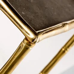 Etagere Bamboo a Tre Ripiani in Ottone Naturale*Bronzetto