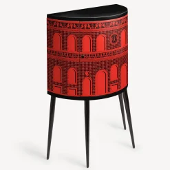 Facciata Quattrocentesca Armadietto curvo rosso*Fornasetti Outlet