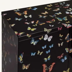 Farfalle Nero Rialzato Piccolo Armadietto*Fornasetti Discount