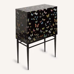 Farfalle Nero Rialzato Piccolo Armadietto*Fornasetti Discount