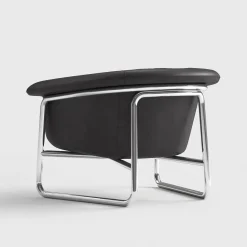 Fernanda Poltrona in pelle nera*CPRN Homood New