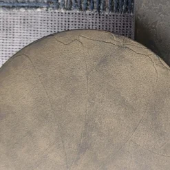 Fungo Tavolino Tondo Piccolo Con Top In Foglia Oro Su Resina Spatolata*Disain 1971 Online