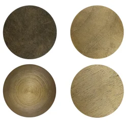 Fungo Tavolino Tondo Piccolo Con Top In Foglia Oro Su Resina Spatolata*Disain 1971 Online