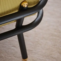 Girò Moka & Yellow Lounge Chair*Black Tie