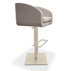 Hanami Sgabello da bar regolabile in metallo Seduta in pelle*ReDéco Clearance