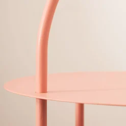 Himalia Comodino in Ferro Rosa di Studio Pari*Lispi Discount