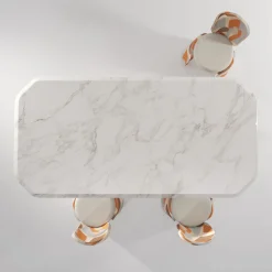 Inge calacatta marble dining table*Secolo