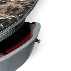 Jet Plane Scrivania in Legno Nero con Piano in Marmo Nero*Visionnaire Best