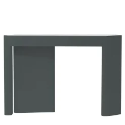 Kara Glossy Blue Cenere Wood And Extra Clear Mirror Top Console*Secolo Sale