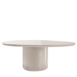Laghi I Glossy Tortora Wood Dining Table*Secolo Clearance