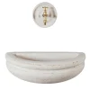 Lavabo da esterno in travertino beige Rasna*Veltha Outdoor Stone Design Best
