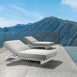 Lettino Argo Alu White-Mambo Pearl di Ludovica e Roberto Palomba*Talenti Discount