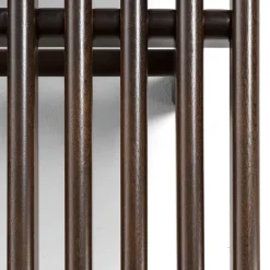 Lettino Elba marrone scuro e bianco di Massimo Castagna*Exteta Online