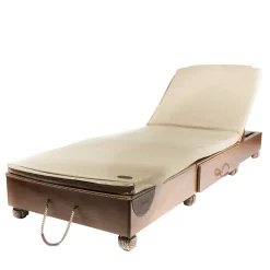 Lettino in legno con materassino beige*Marricreo Clearance