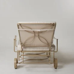 Lettino reclinabile per esterni in ferro Lotus*DMG Fiesole Sale