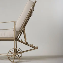 Lettino reclinabile per esterni in ferro Lotus*DMG Fiesole Sale