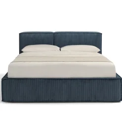 Letto Astor 1909 con contenitore blu e panca*Franco Ferri Clearance