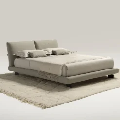 Letto Beverly 905 in pelle beige*Ferri 1956 Outlet