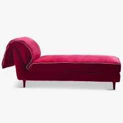 Letto da giorno in velluto Casquet Red Passion*Biosofa Outlet