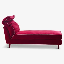 Letto da giorno in velluto Casquet Red Passion*Biosofa Outlet