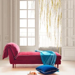 Letto da giorno in velluto Casquet Red Passion*Biosofa Outlet