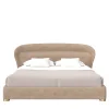 Letto Flare 02 rivestito in velluto beige*Morello Gianpaolo Clearance