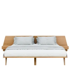 Letto GIO' in legno massello di ciliegio con comodini integrati*Morelato New